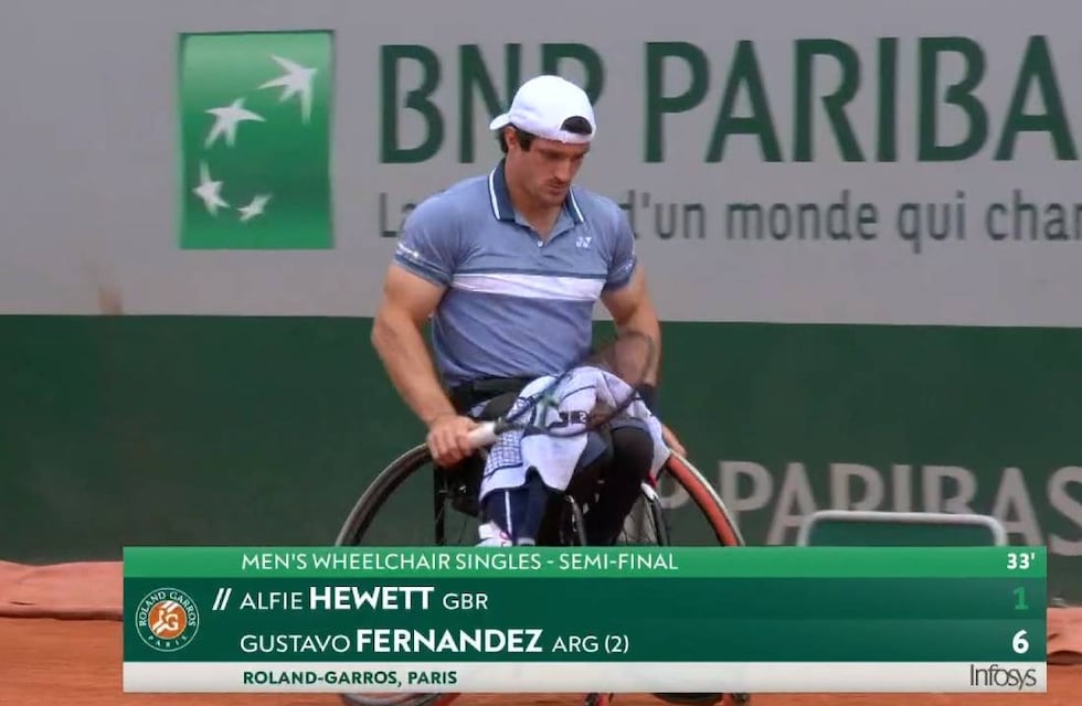 Gustavo Fernández se quedó a las puertas de una nueva final de Roland Garros