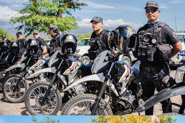 En Casa de Gobierno se presentó una nueva flota de camionetas y motos que será distribuida entre comisarías, unidades regionales y áreas especiales.