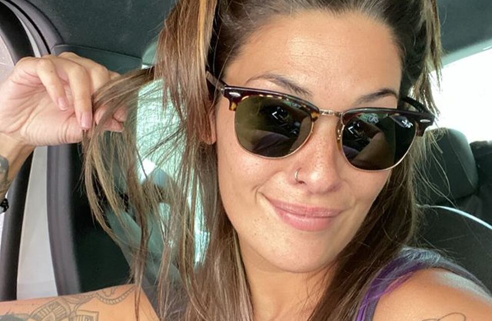 Ivana Nadal usó un body negro con transparencias y lo mostró a sus fans