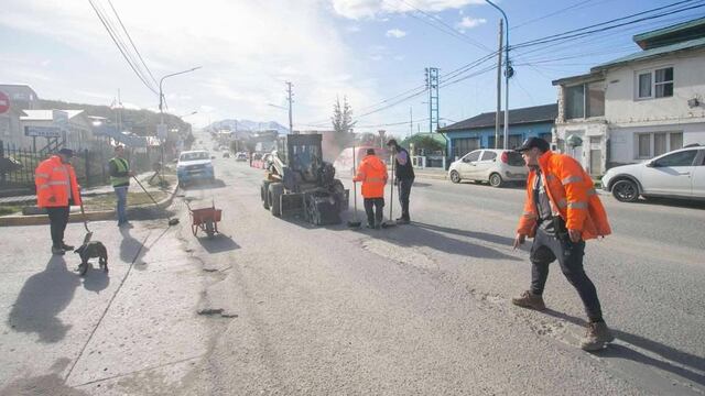 Ushuaia: continúan con los trabajos de fresado en calle Magallanes