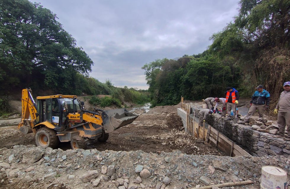 Yerba Buena: avanza la estabilización del cauce del Río Muerto