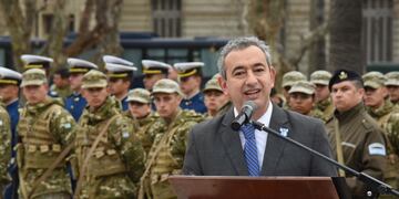 El funcionario encabezó el acto local por el aniversario de la muerte de José de San Martín.