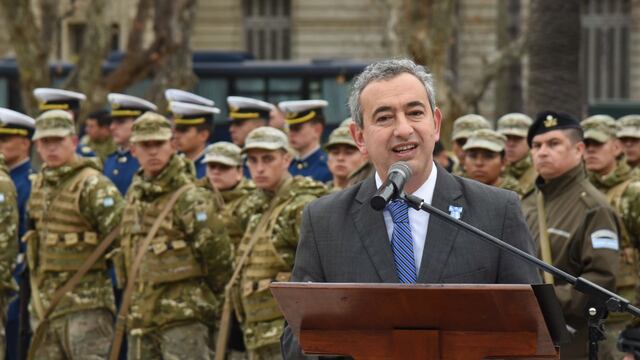 El funcionario encabezó el acto local por el aniversario de la muerte de José de San Martín.