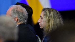 Karina Milei en el 125° aniversario de la Bolsa de Comercio de Córdoba. (Pedro Castillo / La Voz)