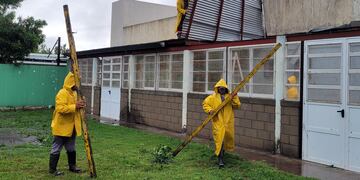 Asistencia de la Municipalidad de Rafaela tras el temporal de anoche