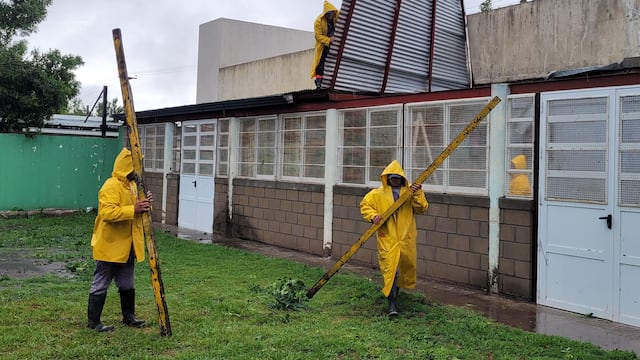 Asistencia de la Municipalidad de Rafaela tras el temporal de anoche