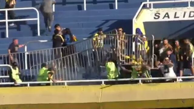 Los disturbios fueron antes del partido