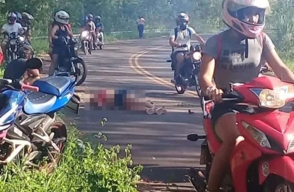 Panambí: picada de motocicletas sobre la ruta costera dejó dos menores heridas