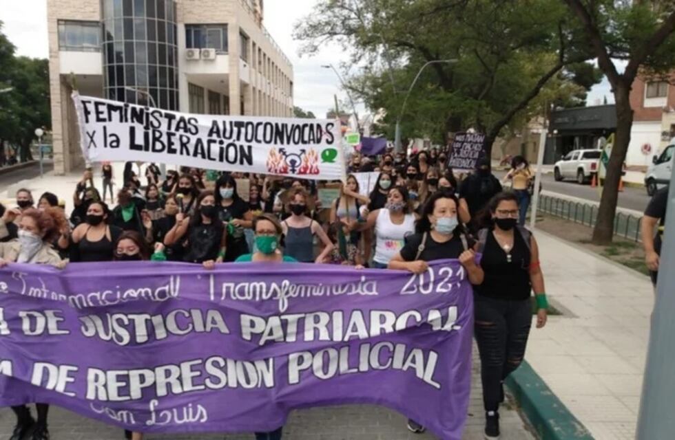 Las mujeres también hicieron sentir sus reclamos en las calles de San Luis