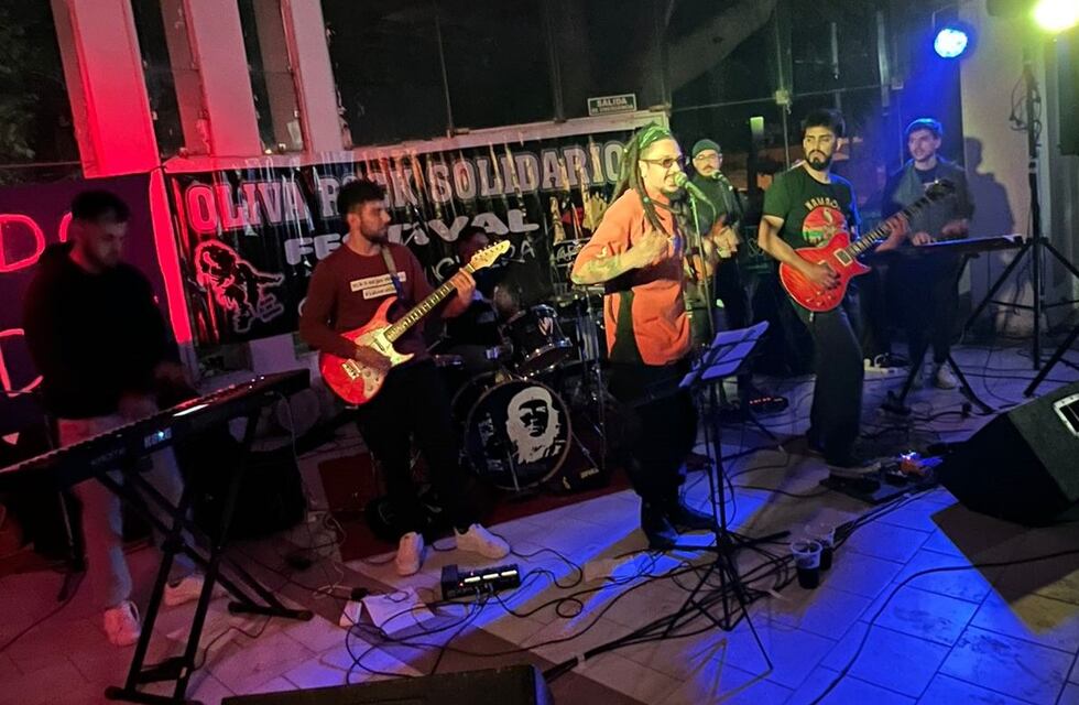 Namaste, la banda de Arroyito se presentó en la edición 28 del Cora Rock en Oliva