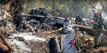 Se estrelló un avión militar ruso en Moscú