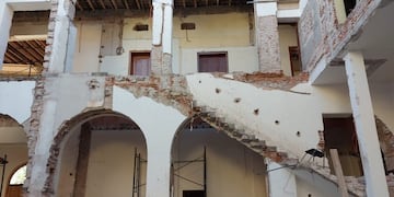 Derrumbe en Casa de gobierno