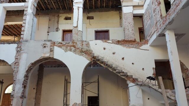 Derrumbe en Casa de gobierno