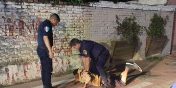 El ladron fue descubierto a través de las cámaras de seguridad.