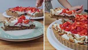 Cómo hacer una tarta de frutilla sin harina: receta súper fácil y en 4 pasos