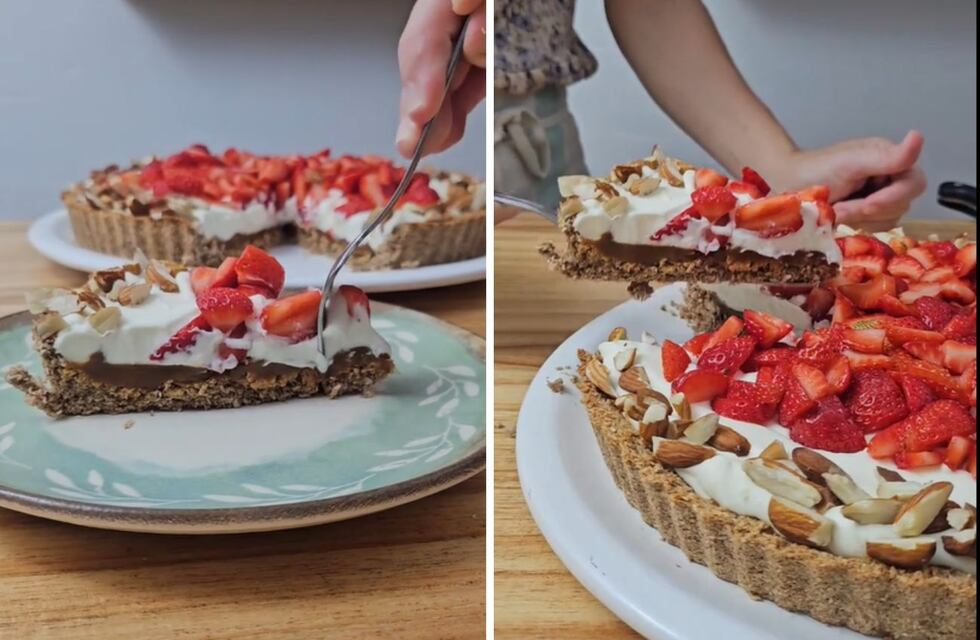 Cómo hacer una tarta de frutilla sin harina: receta súper fácil y en 4 pasos