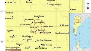 El temblor se registró en Córdoba.