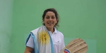La deportista tucumana, integra la Selección Argentina de Pelota Paleta.