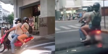 El taxista los siguió insultando al motociclista.