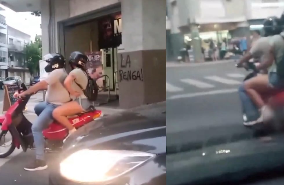 Violencia en la calle: taxista se filmó hostigando a un supuesto conductor de Uber Moto en Rosario