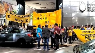 Manifestación en la vereda