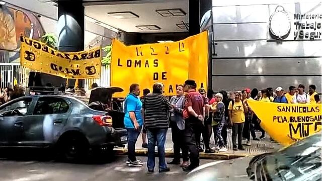 Manifestación en la vereda