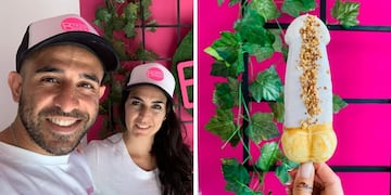 Sebastián y María Belén Nievas crearon "Bergamota", wafles en forma de pene que se venden en Mendoza.