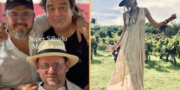 Donato De Santis, Christophe Krywonis y Dolores Barreiro en Mendoza.