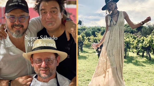 Donato De Santis, Christophe Krywonis y Dolores Barreiro en Mendoza.