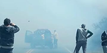 El fuerte viento complica la situación de incendios en Córdoba, pero el pronóstico anuncia lluvias (Captura video).