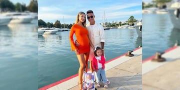 Agustina Gandolfo compartió un tierno video de Nina jugando a la pelota con Lautaro Martínez