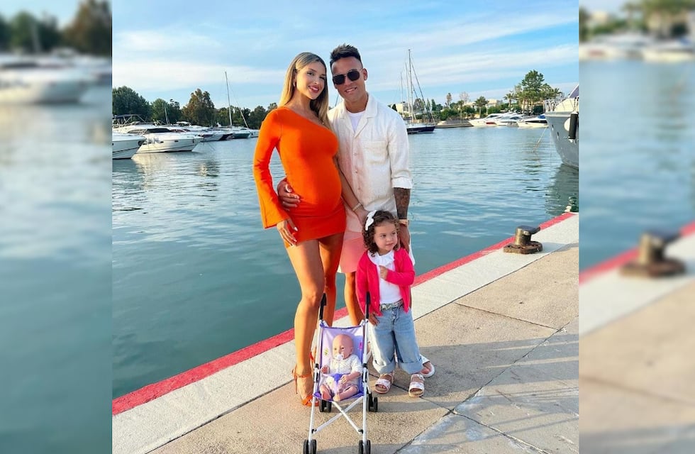 Agustina Gandolfo compartió un tierno video de Nina jugando a la pelota con Lautaro Martínez