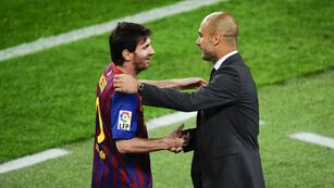 Messi y Guardiola (AP)