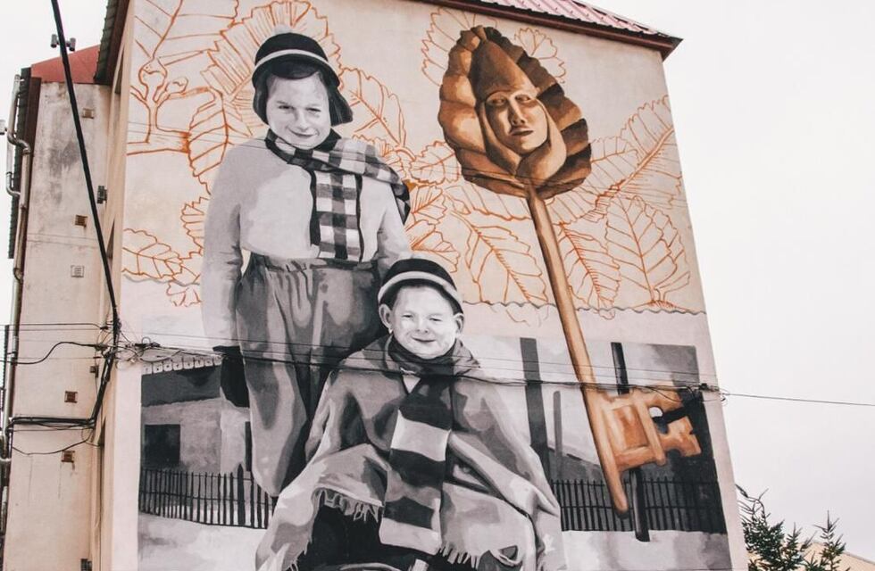 Un nuevo mural en el Barrio 245 viviendas