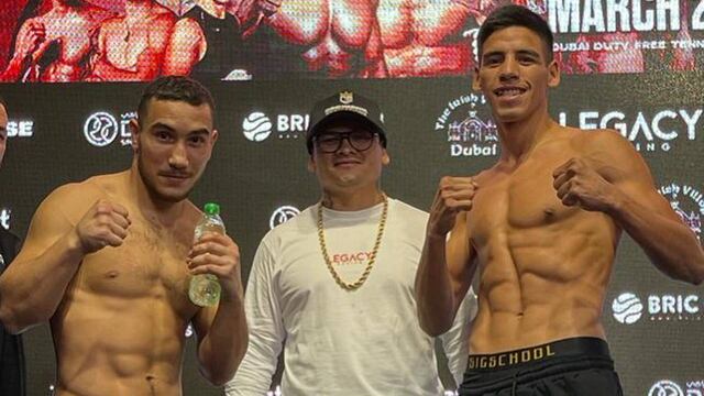 El santafesino acompañó a Francisco Verón en el pesaje previo a la pelea y el triunfo del "Bebu".