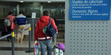 Vuelos. En octubre, la cantidad de pasajeros transportados en vuelos de cabotaje estuvo casi en el mismo nivel que en igual mes de 2019. (Facundo Luque/La Voz/Archivo)