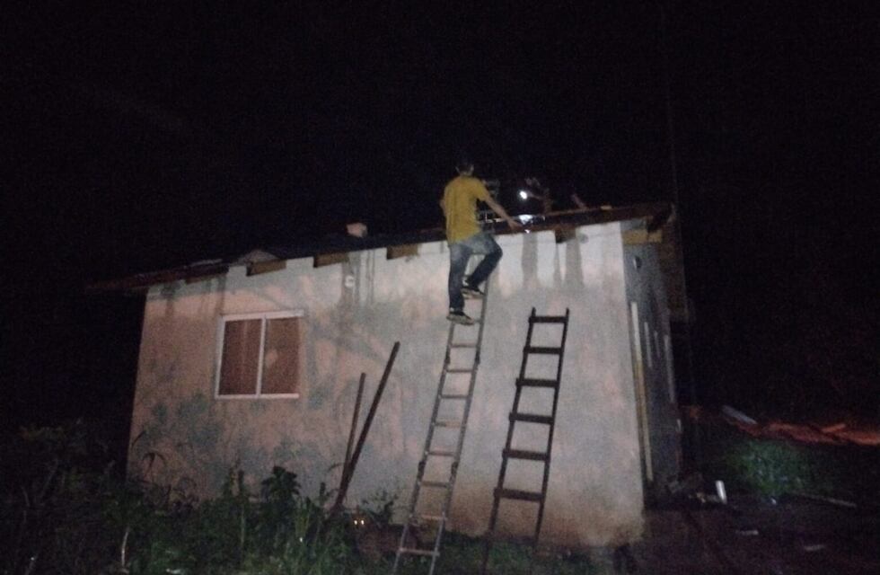 Temporal en Eldorado causó daños en una vivienda del barrio Jossi