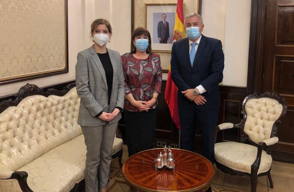 Gerardo Morales se reunió en Madrid con la presidenta del PSOE