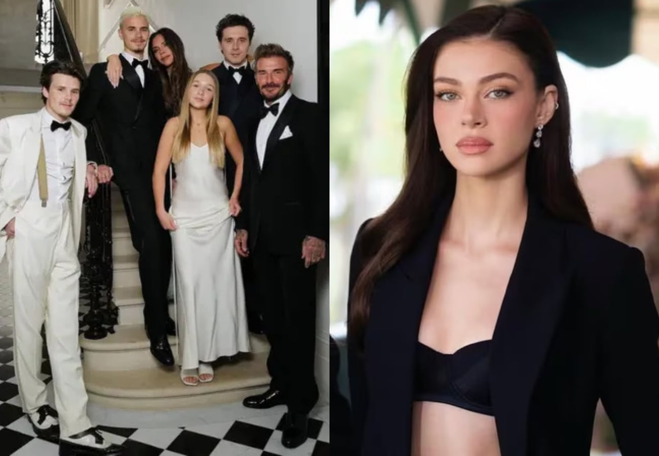 Nicola Peltz y la familia Beckham.
