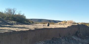 La tormenta del 20 de abril se llevó el camino.