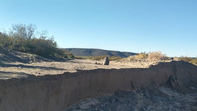 La tormenta del 20 de abril se llevó el camino.