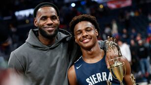 Bronny James, hijo de Lebron James
