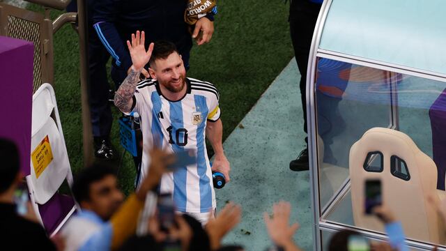 Lionel Messi y un gesto que preocupó a todos.