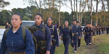 Puerto Belgrano: aspirantes de la ESSA realizaron ejercicios de supervivencia