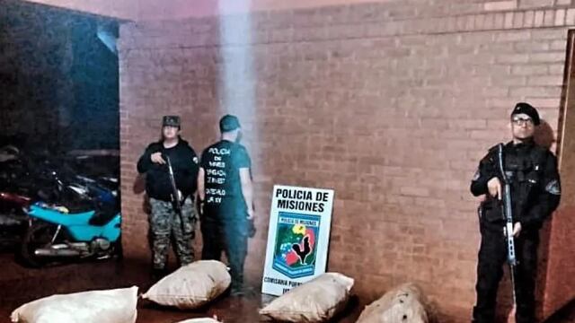 Incautaron más de 100 kilos de marihuana durante dos procedimientos en Eldorado y Puerto Piray.