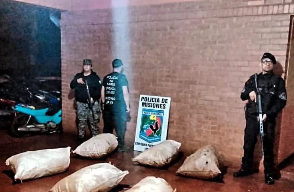 Incautaron más de 100 kilos de marihuana durante dos procedimientos en Eldorado y Puerto Piray