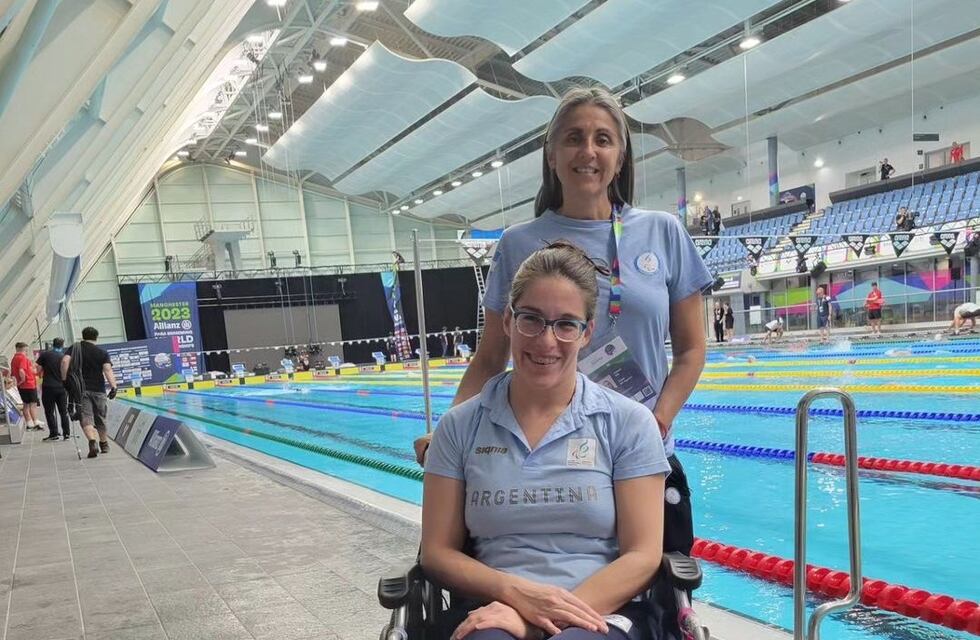 Elizabeth Noriega de Arroyito es Nadadora Paralímpica Argentina, lanzó una campaña para poder adquirir su silla de ruedas motorizada