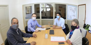 Recomposición salarial: Autoridades de la Caja Previsional fueron recibido en el Municipio