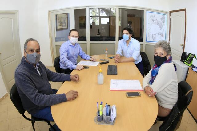 Recomposición salarial: Autoridades de la Caja Previsional fueron recibido en el Municipio