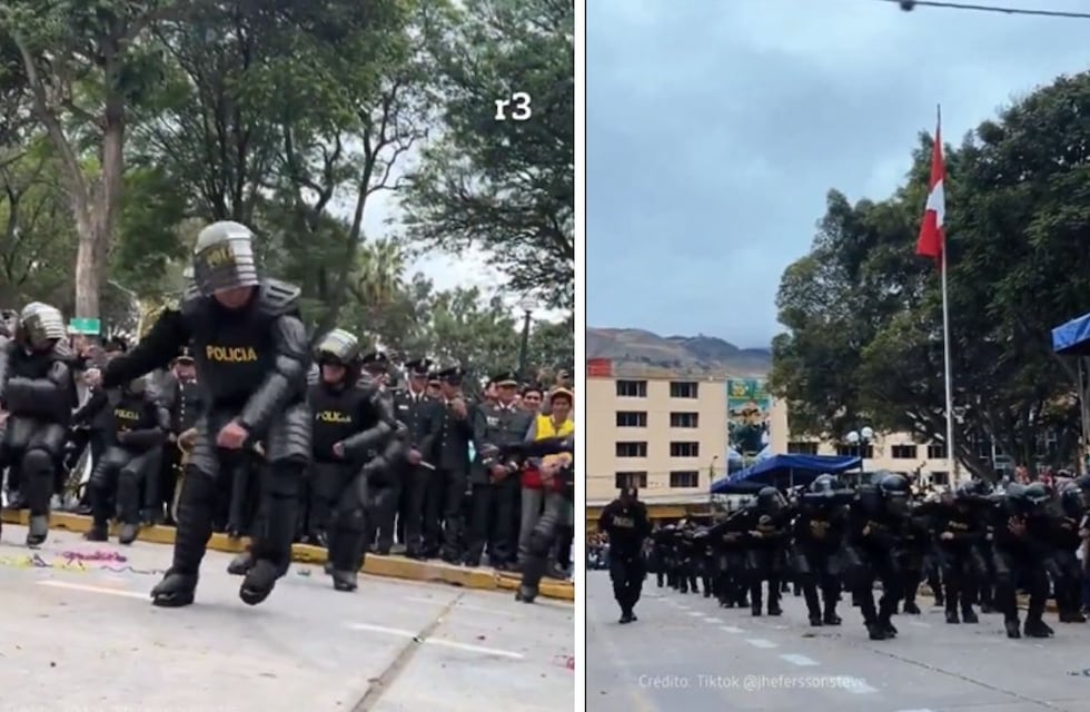 La policía nacional peruana marchó al ritmo de Ke Personajes y se hizo viral